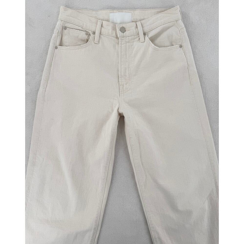 Mother Jeans The Dodger Ankle Denim White Act Natural Wide Leg 25 Run Big - Picture 3 of 12